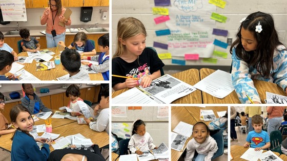 photos of students learning
