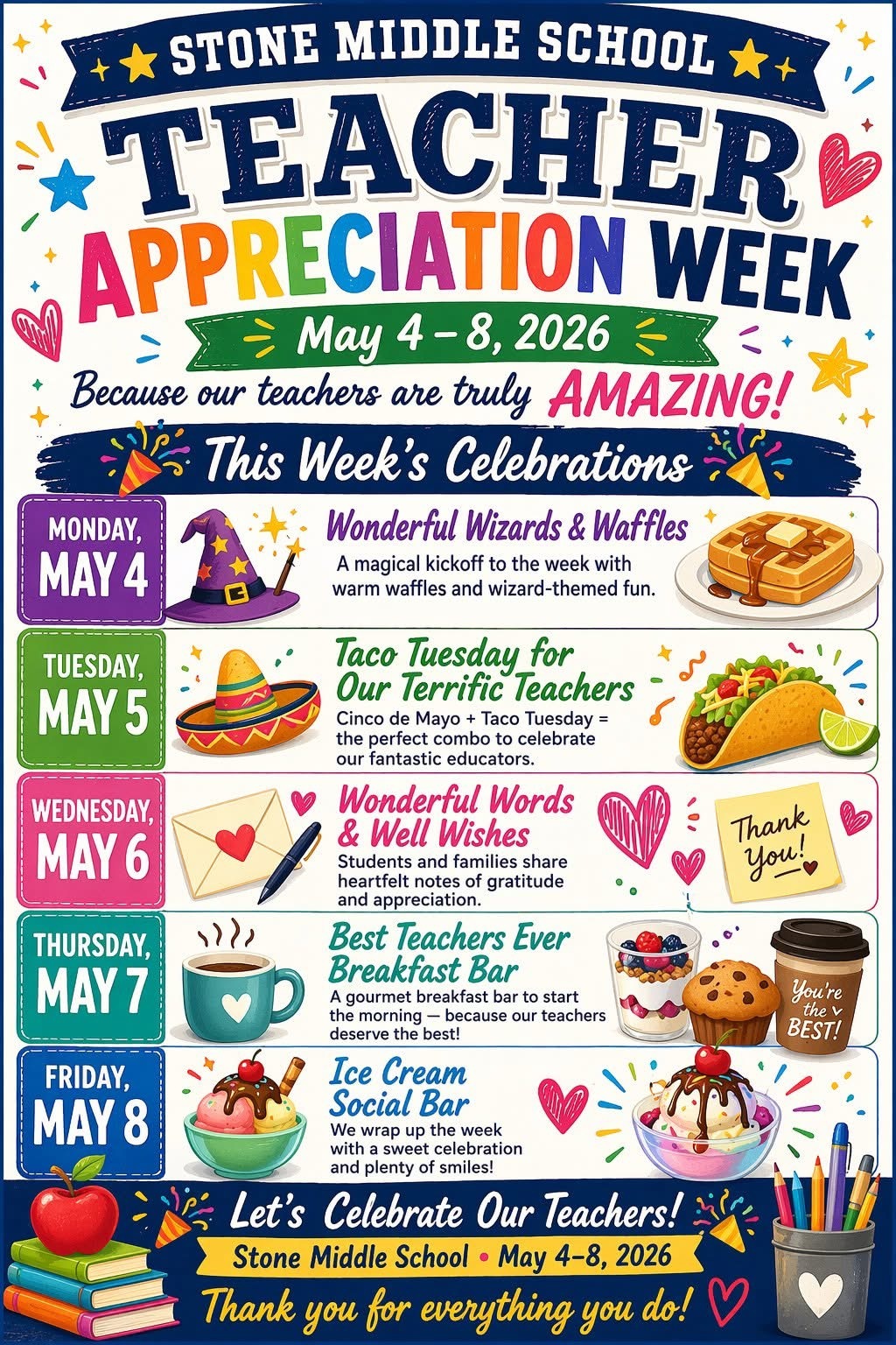 Teacher Appreciation Week Volunteer Opportunities