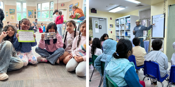 Students learning about nature at Green Springs Garden