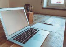 laptop on desk
