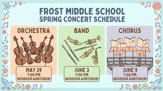 Spring Concert Schedule