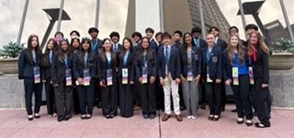 students standing for a group picture