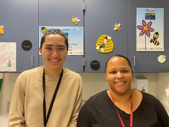 clinic aide and nurse