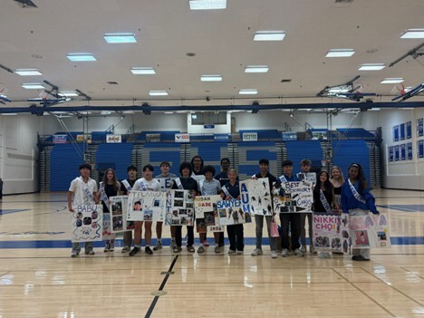 Student athletes posing for a picture