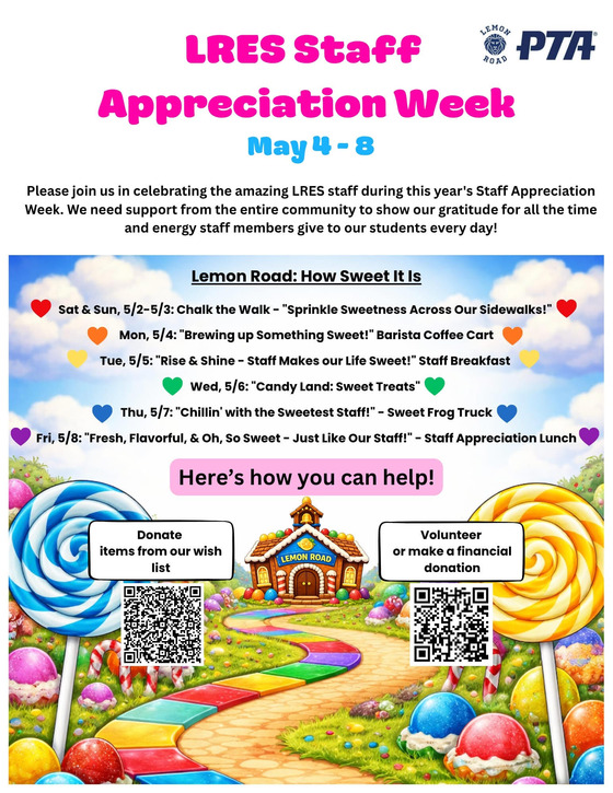 Staff Appreciation Week Flyer