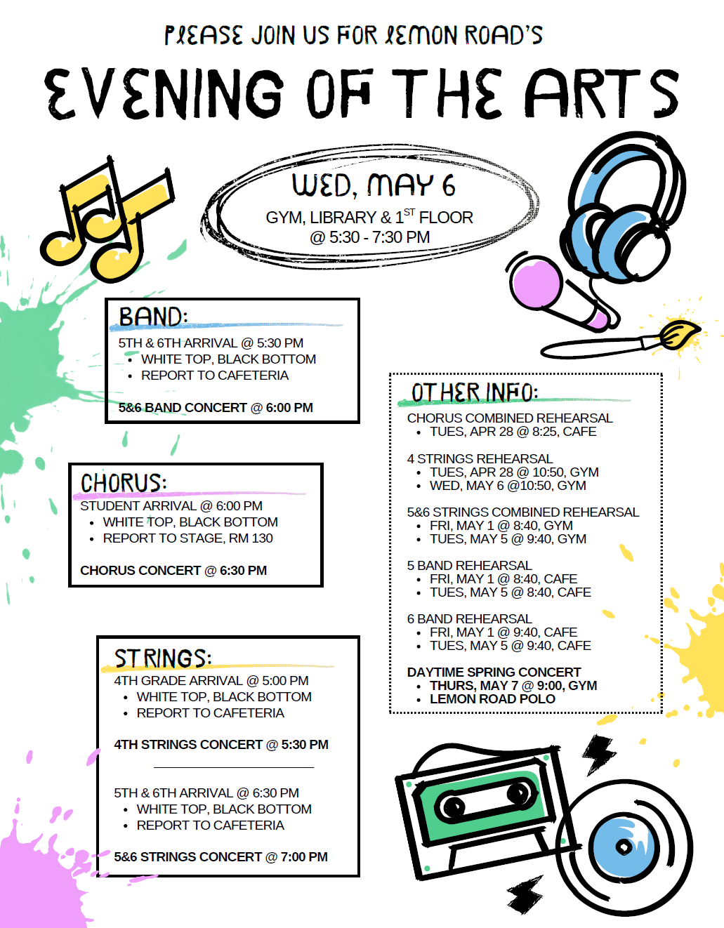 Evening of the Arts Flyer