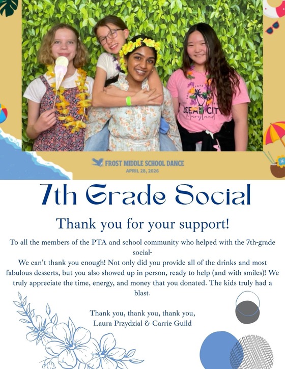 7th Grade Social Picture of Students