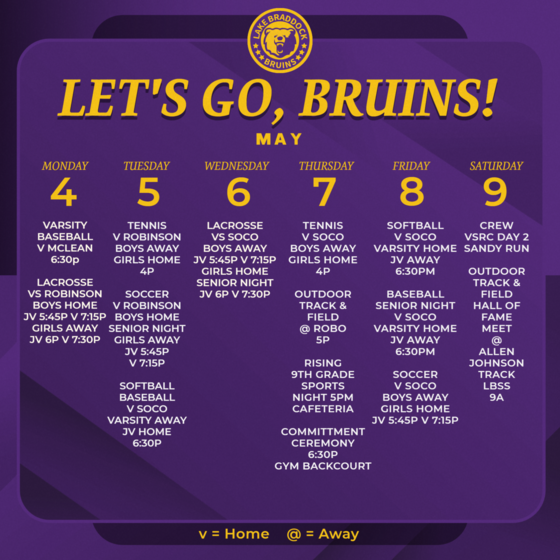 Bruins in Action This Week