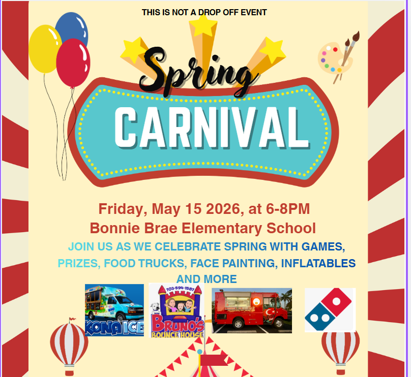 spring carnival details about location, vendors, and activities