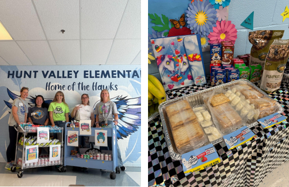 PTA volunteers for teacher appreciation week