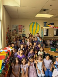 Melanie at Vienna ES for Day of Service