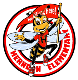 Herndon ES logo of a bee