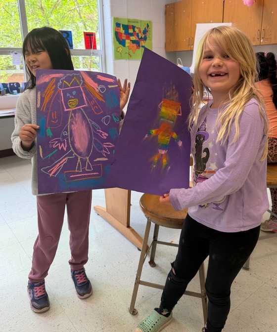 Students in Art Class