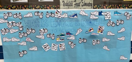picture of poster with sneakers & bikes