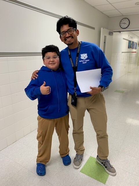 Twin Staff and Student