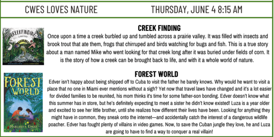 4th Quarter Family Book Club Descriptions 