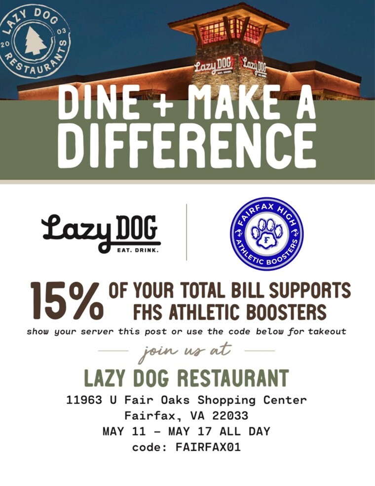Restaurant fundraiser flyer