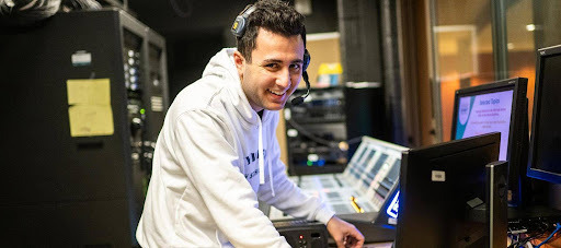 A producer at a sound mixer