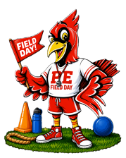Cardinal Dressed for Field Day