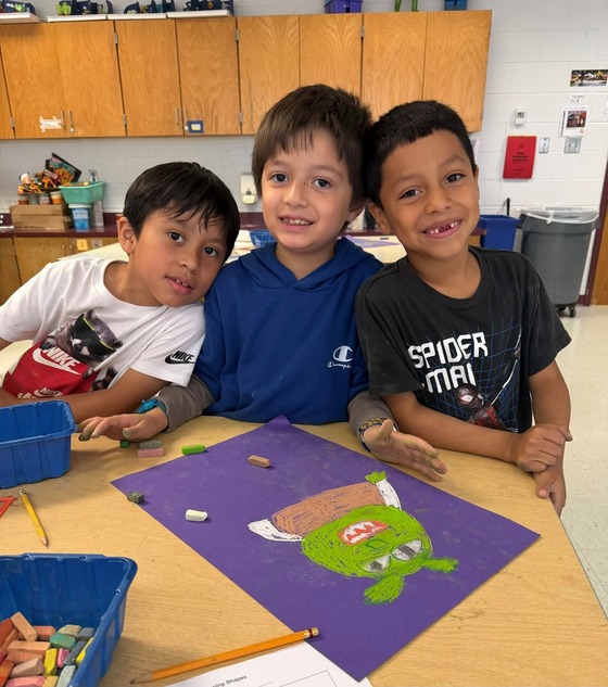 Students in Art Class