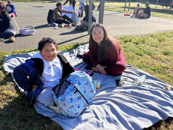 Student with mom