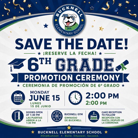 6th Grade Promotion Flyer