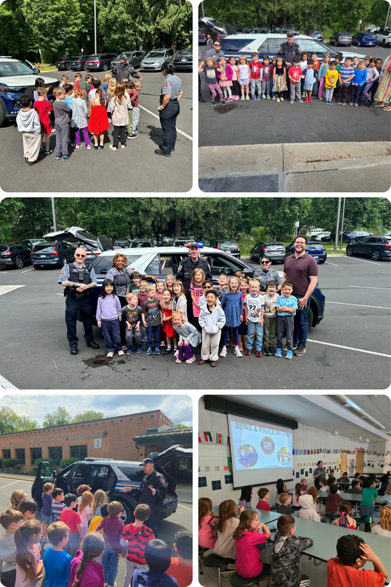 Kindergarten Students visit from the Police 