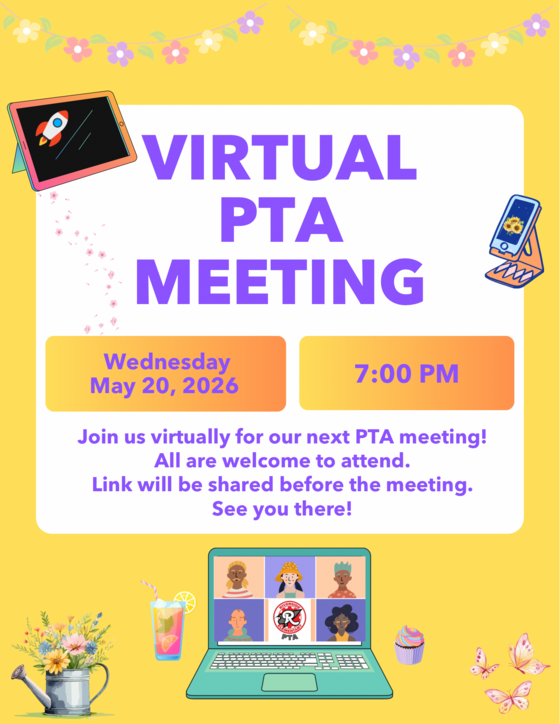 May PTA Meeting Flyer