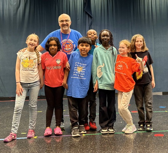 Mr. DeLeo and Students