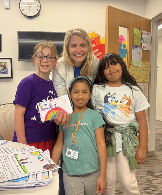 Ms. Dowling with Students