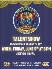 CRES Talent show flyer