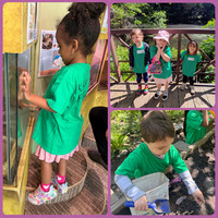 Preschoolers on field trip to Hidden Pond