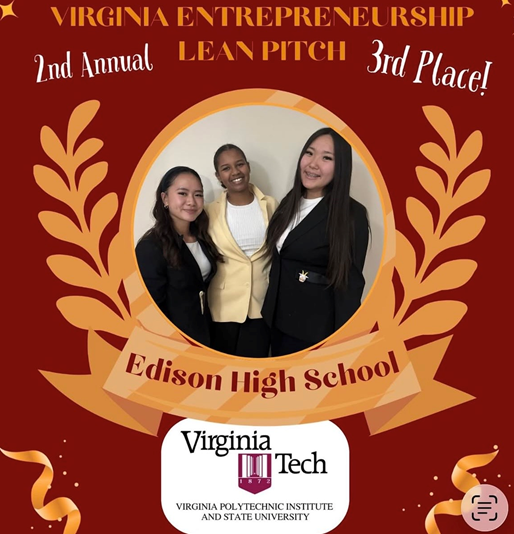 Edison High School participating in the VA Entrepreneurship Lean Pitch