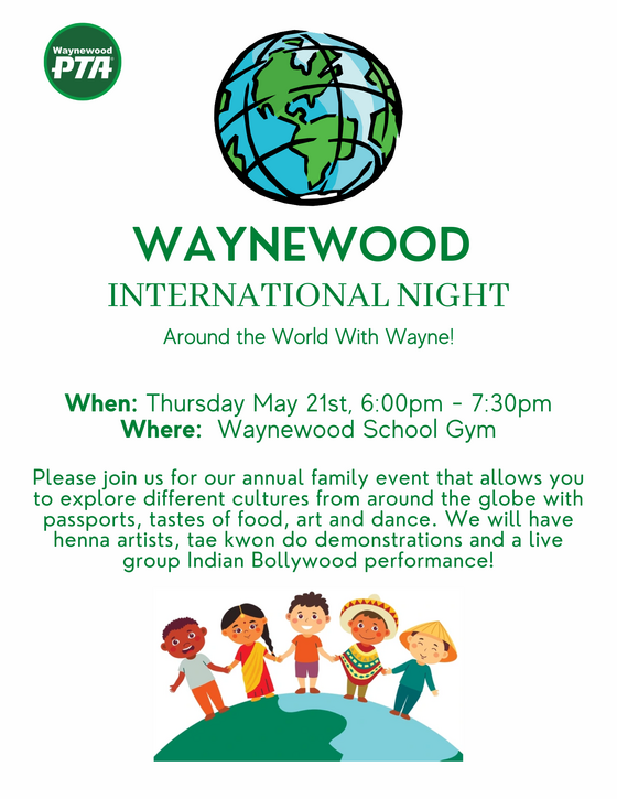 PTA International Night is Tomorrow