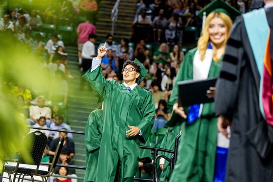 student graduating