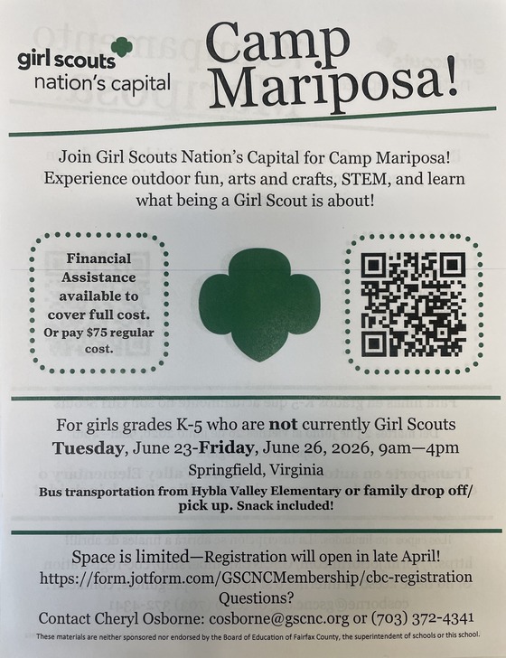 Camp Mariposa English