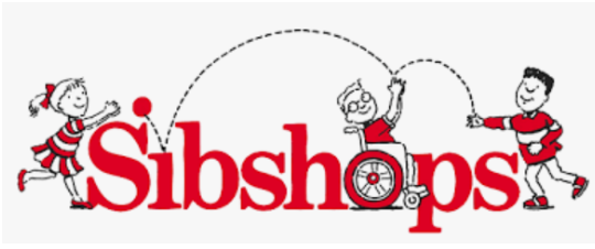Sibshops- image showing two kids holding the rope and one little boy in a wheelchair clapping