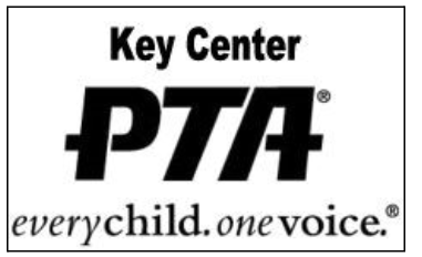 Key Center PTA- words writen Key Center PTA everychild. one voice