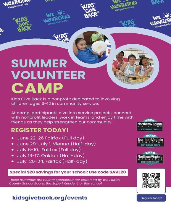 summer volunteer camp involving children in community service