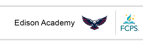 Edison Academy with Eagle Logo and FCPS logo