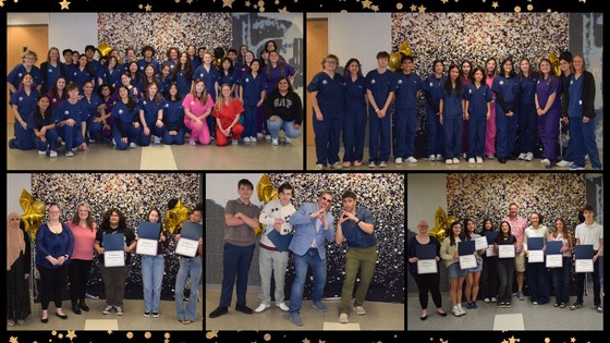 collage of group photos from the academy awards