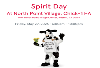 Spirit Day at North Pointe Village, Chick-Fil-A on Friday, May 29, 2026 from 6:00 AM – 10:00 PM