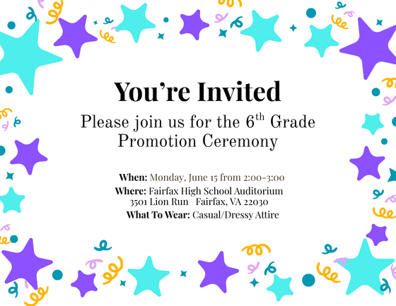 6th Grade Promotion Ceremony