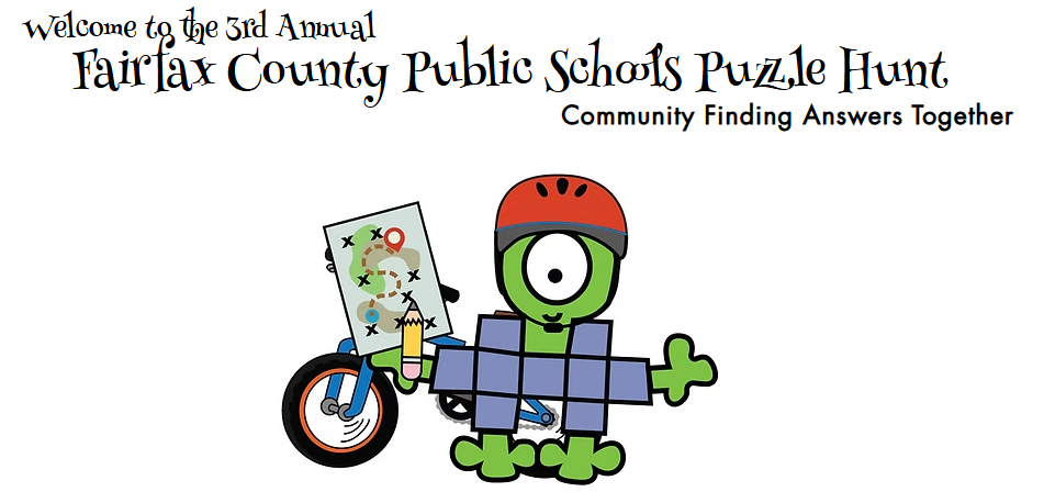 Getting ready for the 3rd Annual Fairfax County Public Schools Puzzle Hunt, and it kicks off in only three weeks!