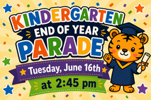 * Kindergarten Parade Graphic *