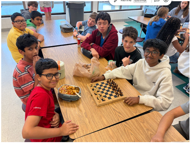 Chess during lunch time!
