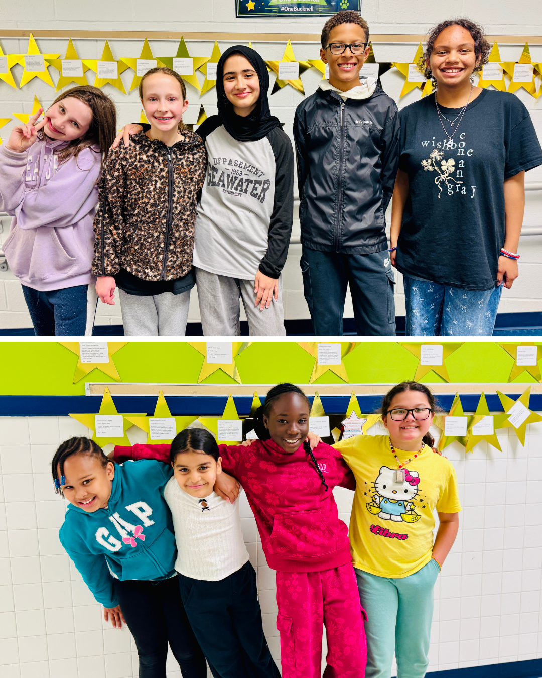 Students celebrating being done with SOLs