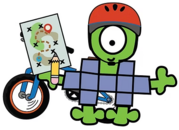 Puzzle Pal with a bike