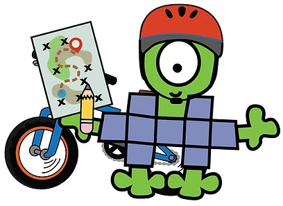 Puzzle Pal with a bike