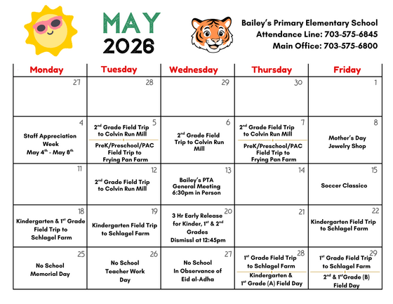 Updated Calendar